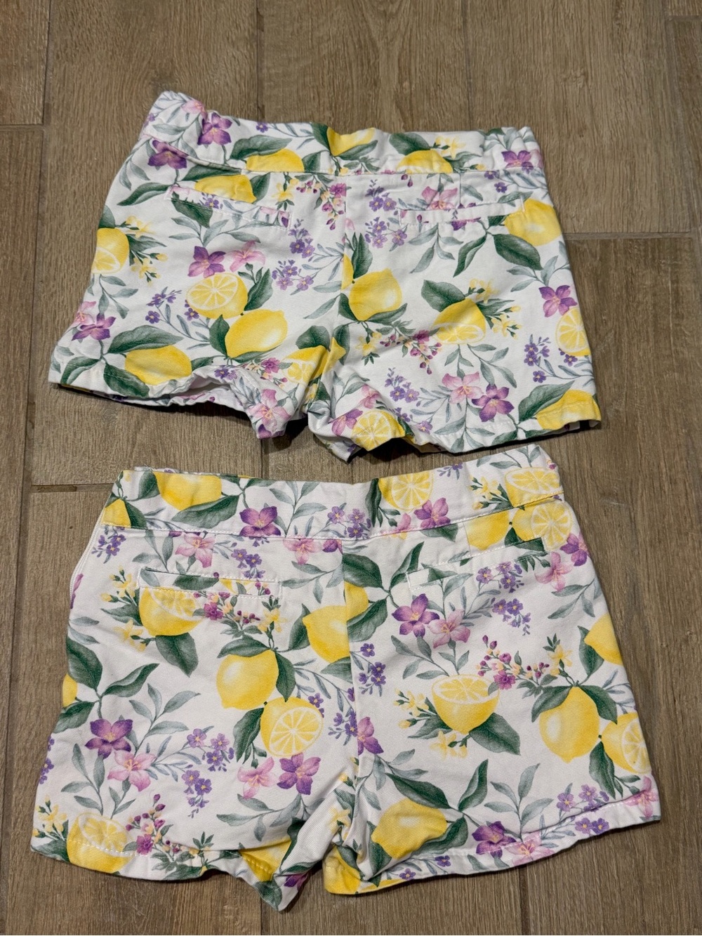 Janie and Jack Yellow Lemon Floral High-Waist Women's Shorts